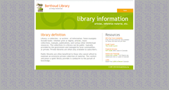Desktop Screenshot of berthoudlibrary.org
